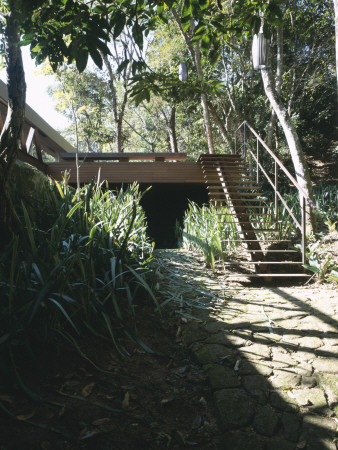 Casa Araras, Brazil, Elevated Walkway, Architect: Marcio Kogan by Alan Weintraub Pricing Limited Edition Print image