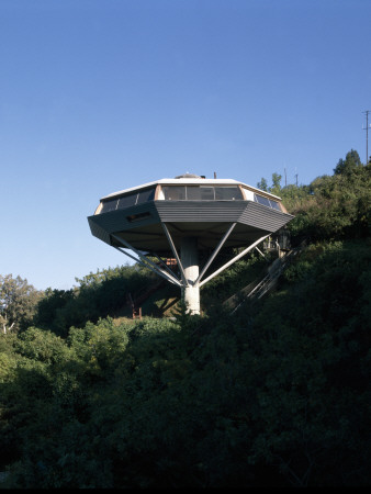 Exterior Of Chemosphere House, California by Alan Weintraub Pricing Limited Edition Print image