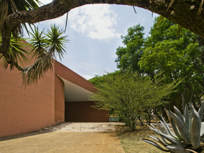 Brasilia - Superquadra Cine Brasilia, Architect: Oscar Niemeyer by Alan Weintraub Pricing Limited Edition Print image