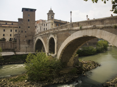 Ponte Fabricio, Rome, Italy 62 Bc by David Clapp Pricing Limited Edition Print image