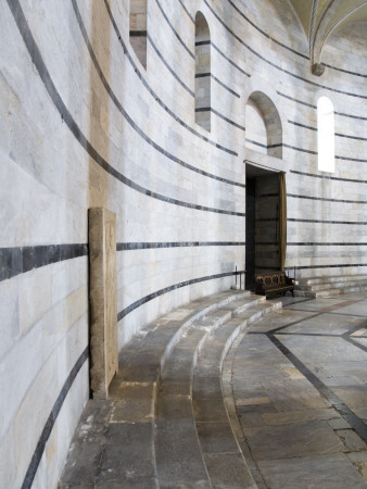 Curved Walls At Baptistery, The Duomo, Pisa, Italy by David Clapp Pricing Limited Edition Print image