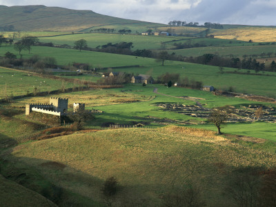 Reconstruction Of Roman Fort, Vindolanda, Hadrian's Wall, Northumberland, England by Colin Dixon Pricing Limited Edition Print image