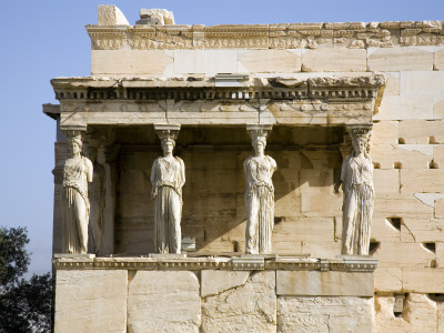 The Acropolis, Athens, The Erechtheion, 420 - 403 Bc, Porch Of The Caryatids by Colin Dixon Pricing Limited Edition Print image