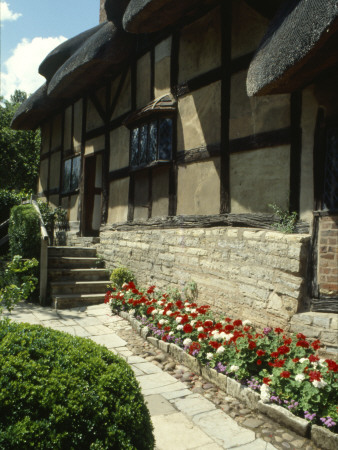 Anne Hathaways Cottage, Stratford On Avon, England, Home Of William Shakespeare's Wife Until 1582 by David Churchill Pricing Limited Edition Print image