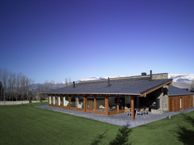 House In La Cerdanya, Girona, Overall Exterior, Architect: Carlos Gelpi by Eugeni Pons Pricing Limited Edition Print image