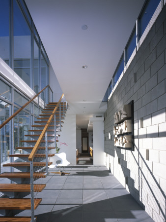 Feinstein Residence, Malibu, California, 2003, Double Height Hallway, Architect: Stephen Kanner by John Edward Linden Pricing Limited Edition Print image