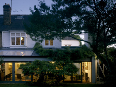 White House, Barnes, Exterior At Dusk, Architect: Pierre D?Voine by Jeremy Cockayne Pricing Limited Edition Print image