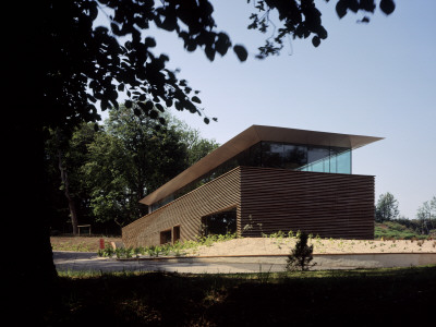 Mount Stuart Visitors' Centre, Isle Of Bute, Scotland, Exterior, Architect: Munkenbeck And Marshall by Keith Hunter Pricing Limited Edition Print image