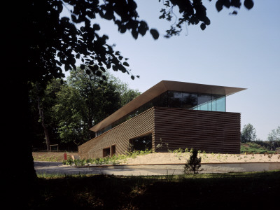 Mount Stuart Visitors' Centre, Isle Of Bute, Scotland, Exterior, Architect: Munkenbeck And Marshall by Keith Hunter Pricing Limited Edition Print image