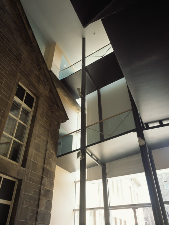 Carnelley Link Building, Dundee University, Scotland, Looking Up, Architect: Nicoll Russell Studios by Keith Hunter Pricing Limited Edition Print image