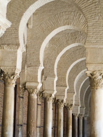 The Great Mosque Of Kairouan, Tunisia, 9Th Century, Colonnade Detail by Natalie Tepper Pricing Limited Edition Print image