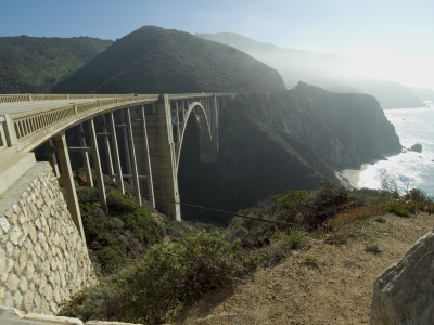 Bixby Creek Arch Bridge, Cabrillo Highway, (Ca-1), Big Sur, California, Reinforced Arch Bridge by Natalie Tepper Pricing Limited Edition Print image