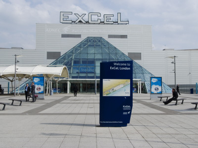 Entrance To Excel Exhibition Centre, London by Natalie Tepper Pricing Limited Edition Print image
