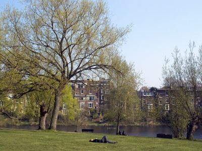 One Of The Highgate Ponds, Hampstead Heath, London by Natalie Tepper Pricing Limited Edition Print image