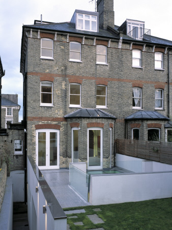Cannon Place, Hampstead, 2005, Remodelled Residential Project, Rear And Garden, Belsize Architects by Nicholas Kane Pricing Limited Edition Print image