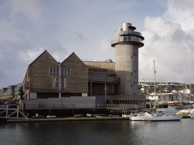 National Maritime Museum Cornwall, Falmouth , East Facade Closer View, Long And Kentish Architects by Peter Durant Pricing Limited Edition Print image