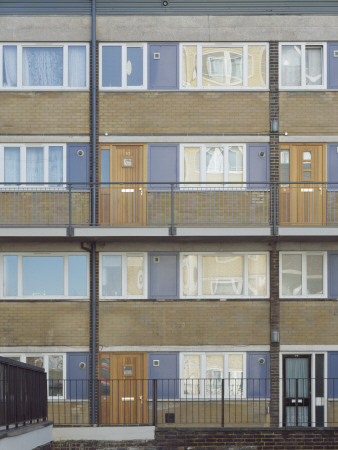 Thornham Street Housing, London, Facade, Shepheard Epstein Hunter Architects by Peter Durant Pricing Limited Edition Print image