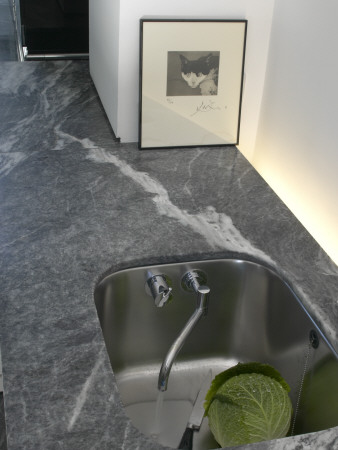 Refurbished House In Camden Town, Detail Of Kitchen Sink, Architect: Munkenbeck And Marshall by Richard Bryant Pricing Limited Edition Print image