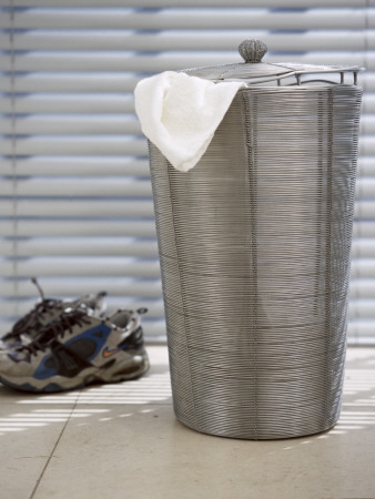 Wire Laundry Basket And Trainers by Richard Powers Pricing Limited Edition Print image