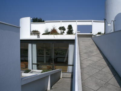 Villa Savoye, Poissy, 1928-1931, Roof Garden And Ramp, Architect: Le Corbusier And Pierre Jeanneret by Valeria Carullo Pricing Limited Edition Print image