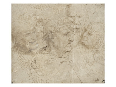Copie D'après Les Quatre Tempéraments by Léonard De Vinci Pricing Limited Edition Print image