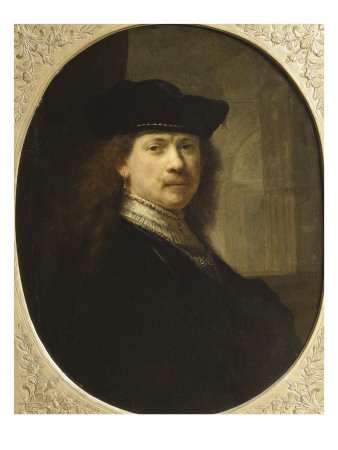Rembrandt A La Toque Sur Fond D'architecture by Rembrandt Van Rijn Pricing Limited Edition Print image