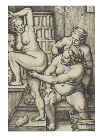 Les Trois Femmes Au Bain by Hans Sebald Beham Pricing Limited Edition Print image