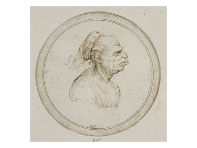 Femme De Profil, Les Lèvres En Saillie by Léonard De Vinci Pricing Limited Edition Print image