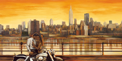 Lovers In New York by Edoardo Rovere Pricing Limited Edition Print image