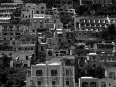 Positano Townscape Bw by Eloise Patrick Pricing Limited Edition Print image
