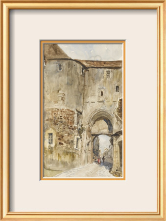 Une Rue De Falaise by Paul Huet Pricing Limited Edition Print image