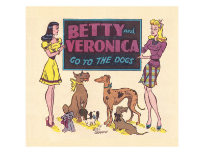 Archie Comics Retro: Archie Comic Panel Betty And Veronica Go To The Dogs (Aged) by Bill Woggon Pricing Limited Edition Print image