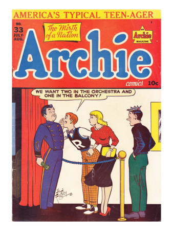 Archie Comics Retro: Archie Comic Book Cover #33 (Aged) by Al Fagaly Pricing Limited Edition Print image