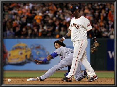 Texas Rangers V San Francisco Giants, Game 2: Elvis Andrus by Justin Sullivan Pricing Limited Edition Print image