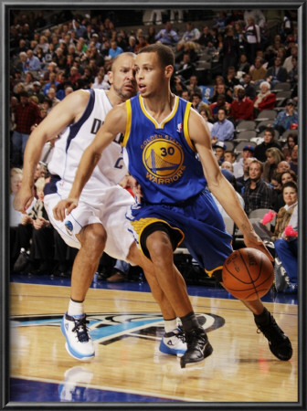 Golden State Warriors V Dallas Mavericks: Stephen Curry And Jason Kidd by Danny Bollinger Pricing Limited Edition Print image