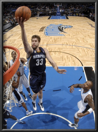 Memphis Grizzlies V Orlando Magic: Marc Gasol by Fernando Medina Pricing Limited Edition Print image