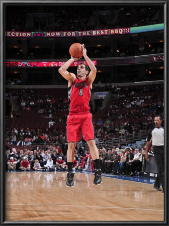 Toronto Raptors V Philadelphia 76Ers: Jose Calderone by David Dow Pricing Limited Edition Print image