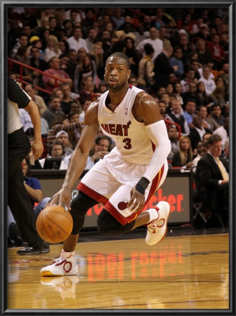 New Orleans Hornets V Miami Heat: Dwyane Wade by Mike Ehrmann Pricing Limited Edition Print image