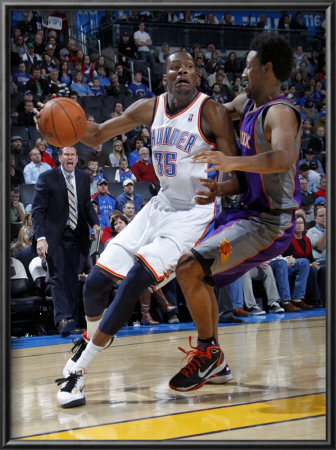 Phoenix Suns V Oklahoma City Thunder: Kevin Durant And Josh Childress by Layne Murdoch Pricing Limited Edition Print image
