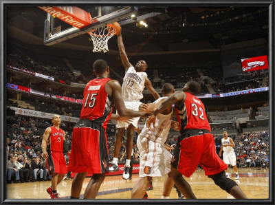 Toronto Raptors V Charlotte Bobcats: Nazr Mohammed by Kent Smith Pricing Limited Edition Print image