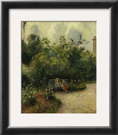 Corner Of A Garden At The Hermitage, C.1877 by Camille Pissarro Pricing Limited Edition Print image
