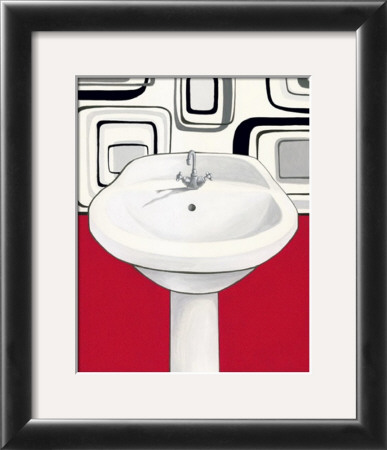 Sink With Red Wall by Steven Norman Pricing Limited Edition Print image
