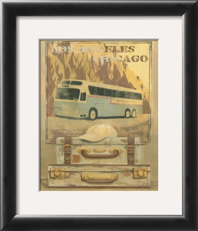 Bus, Los Angels And Chicago by Mar Alonso Pricing Limited Edition Print image
