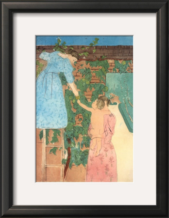 Gathering Fruit, 1893 by Mary Cassatt Pricing Limited Edition Print image