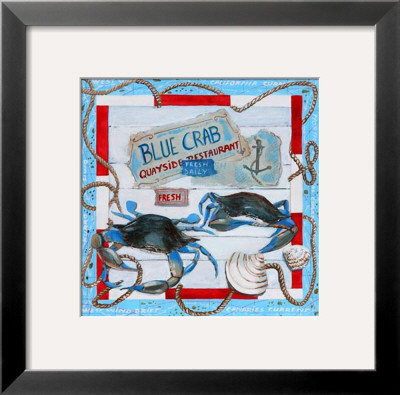 Blue Crab by Adriana Pricing Limited Edition Print image