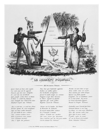 The Polish Oath, Song Of The Polish Lancers, C.1830 by French School Pricing Limited Edition Print image