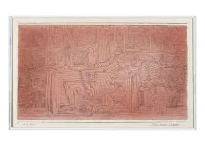 Cliff Temples With Firs, 1925 by Paul Klee Pricing Limited Edition Print image