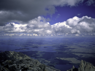 Sea Of Clouds Over A Lake Landscape Seen From The Summit Of A Mountain, Colorado by Michael Brown Pricing Limited Edition Print image