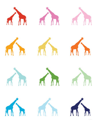 Rainbow Giraffes by Avalisa Pricing Limited Edition Print image