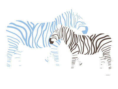 Blue Zebra by Avalisa Pricing Limited Edition Print image